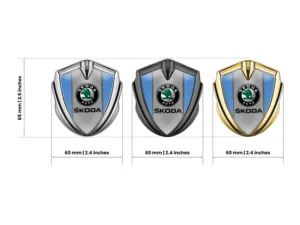 Skoda 3D Emblema Insignia Experto Concepto Acero Inox 3D